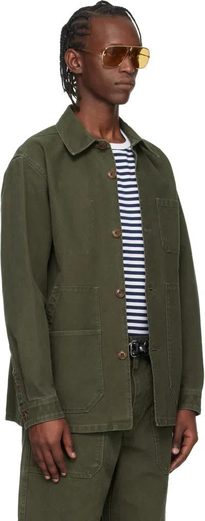 Isabel Marant Ardy Patch-pocket Jacket In Green