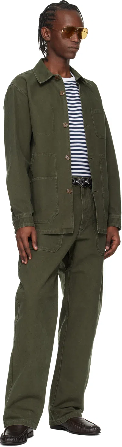 Isabel Marant Ardy Patch-pocket Jacket In Green