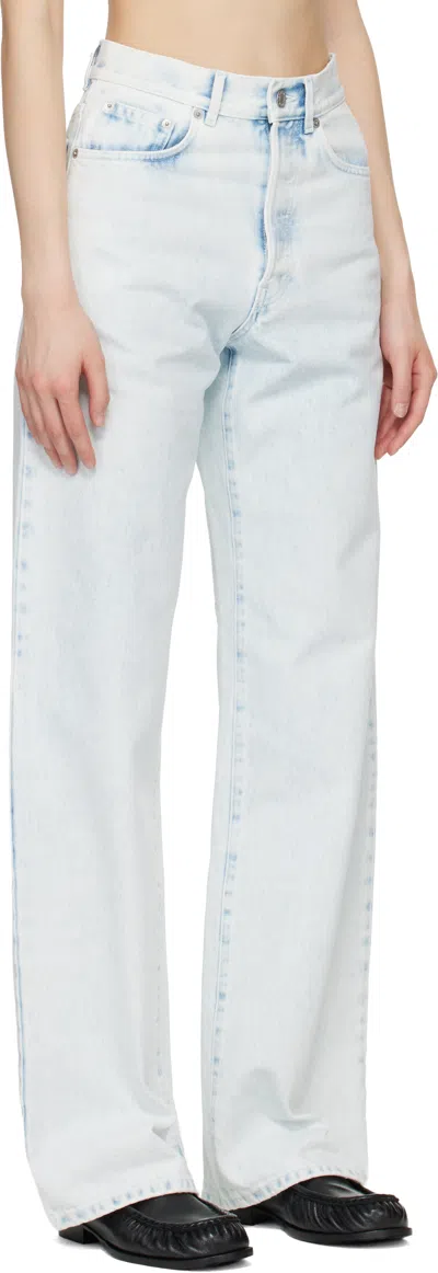 Dries Van Noten Blue Peyton Jeans In White