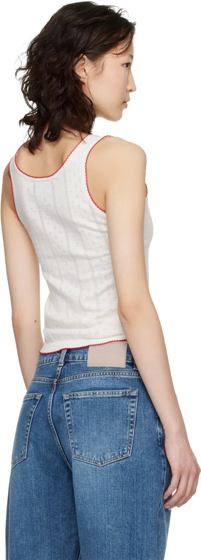 B.b. Wallace White Walker Tank Top In Neutral