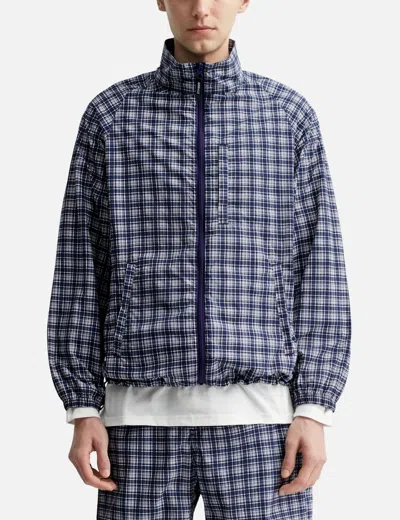 Gramicci Checkered Shell Jacket In Blue