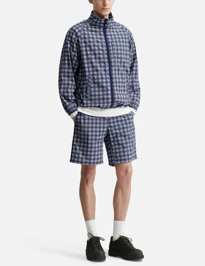 Gramicci Checkered Shell Jacket In Blue