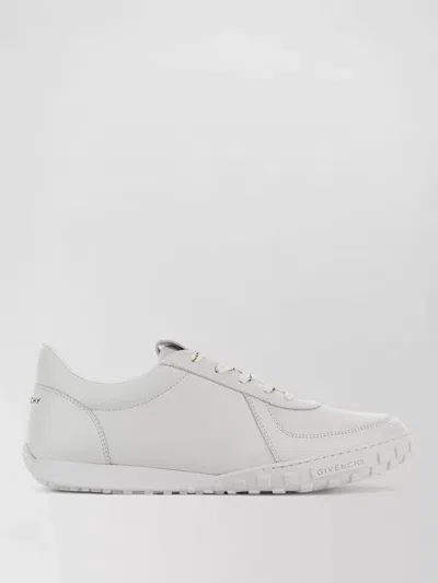 Givenchy Glide Leather Sneakers Low Top Rubber Sole In White
