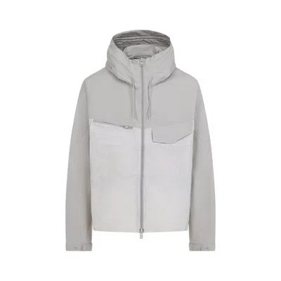 Y-3 Hooded Jacket Long Sleeves Chest Pocket In Gray