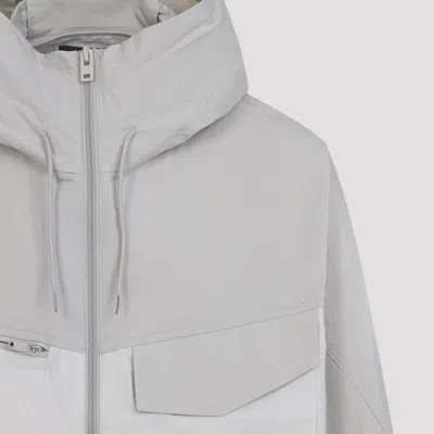 Y-3 Hooded Jacket Long Sleeves Chest Pocket In Gray
