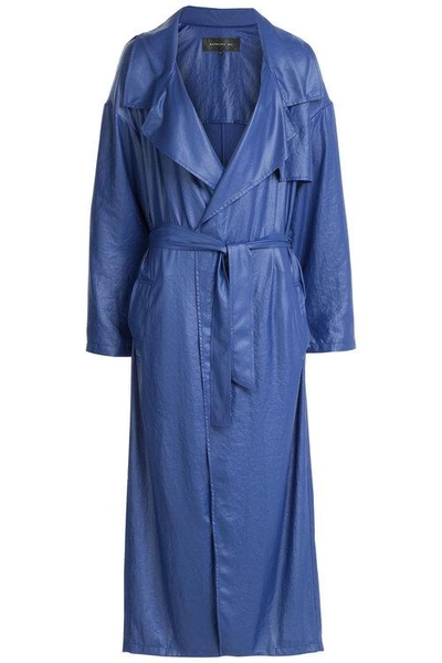 Barbara Bui Trench Coat In Blue