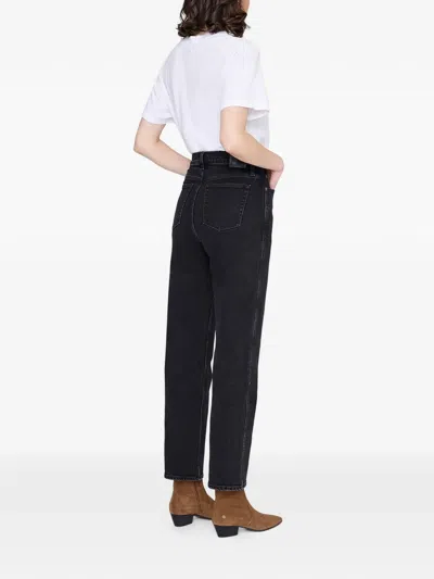 Anine Bing Belt-loop Jeans In Black