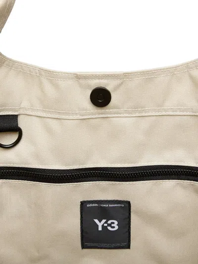 Y-3 Graphi-print Shoulder Bag In Neutral