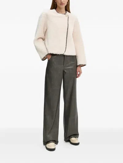 Ouí Button-up Jacket In Neutral