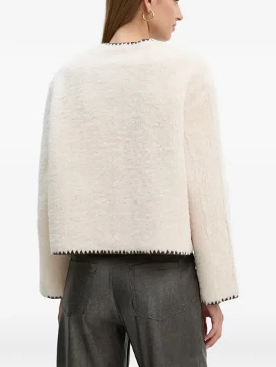 Ouí Button-up Jacket In Neutral