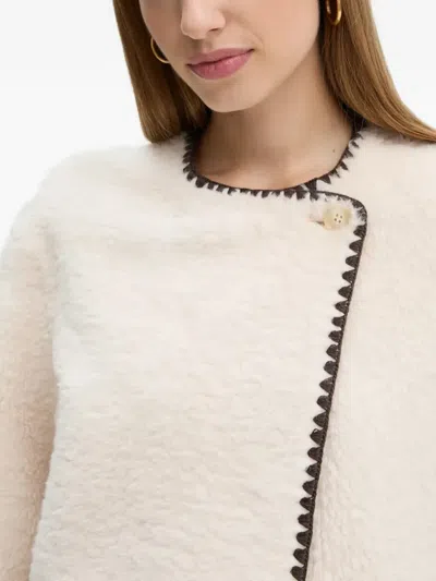 Ouí Button-up Jacket In Neutral