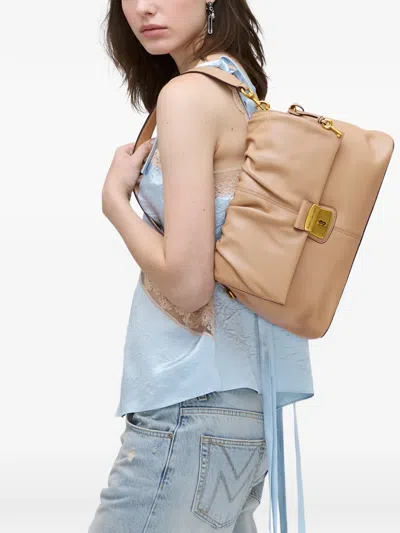 Marc Jacobs The Cristina Messenger Leather Shoulder Bag In Brown