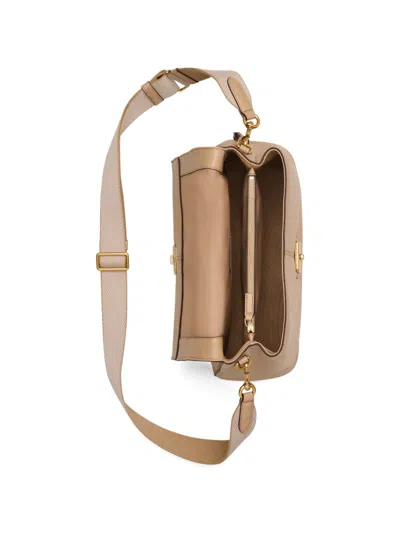 Marc Jacobs The Cristina Messenger Leather Shoulder Bag In Brown
