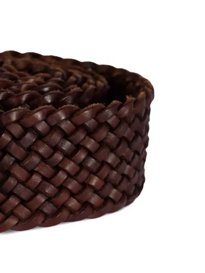 Dragon Diffusion Woven Belt In Brown