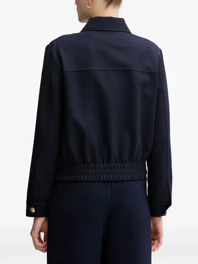 Marc Aurel Flap-pocket Zip Jacket In Blue