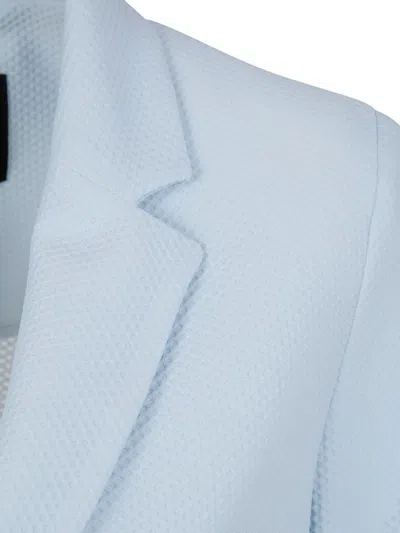 Seventy Single-button Textured Blazer In Blue