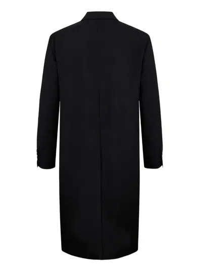 Dsquared2 Double-breasted Coat In Black