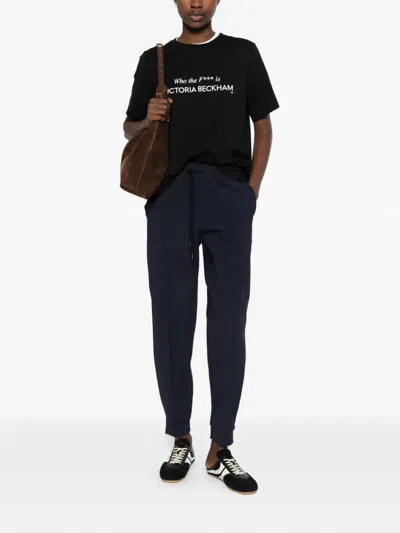 Herno Drawstring Panelled Trousers In Blue
