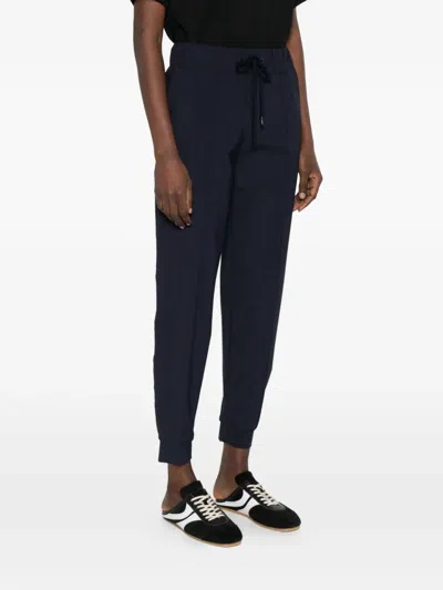Herno Drawstring Panelled Trousers In Blue