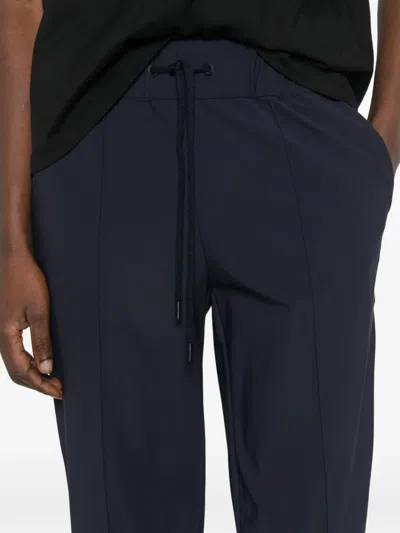 Herno Drawstring Panelled Trousers In Blue