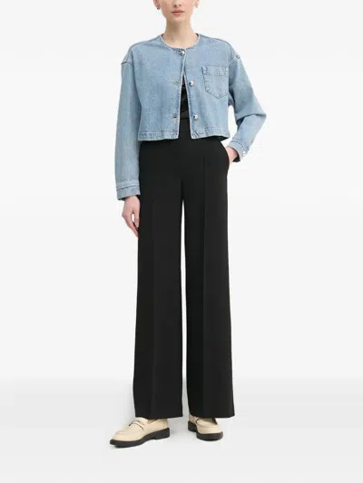 Ouí Pocket Buttoned Jacket In Blue