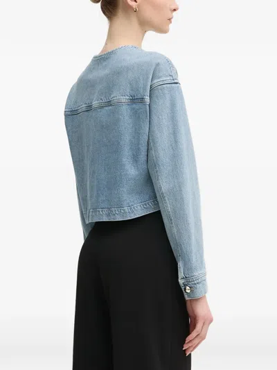 Ouí Pocket Buttoned Jacket In Blue