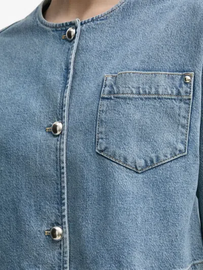 Ouí Pocket Buttoned Jacket In Blue