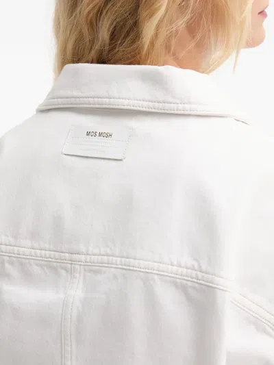 Mos Mosh Button-down Oversized Jacket In White