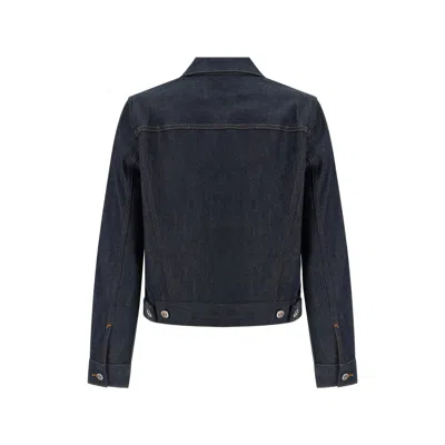 A.p.c. A. P.c. Dion Contrast-stitching Jacket In Blue