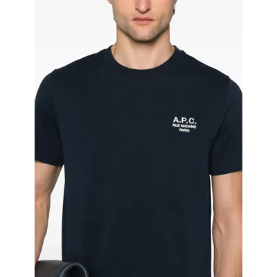 Apc A. P.c. Logo-print T-shirt In Black