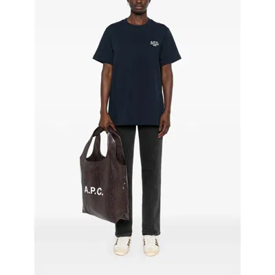 Apc A. P.c. Logo-print T-shirt In Black