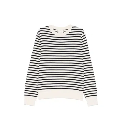 Apc Pull Paul Striped Sweater In Black