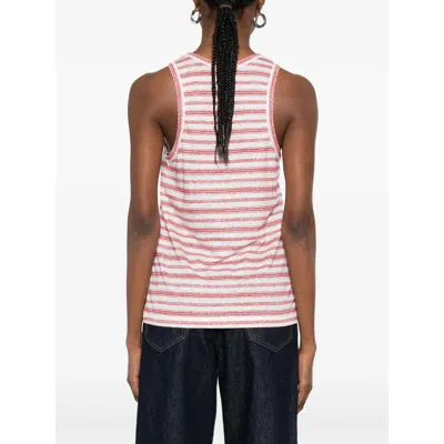 Apc A. P.c. Striped Tank Top In Pink