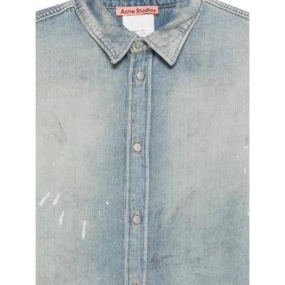 Acne Studios Blue Shirts Men In Blue