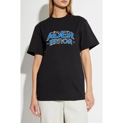 Ader Error Black Edca Product. 52 T-shirt In Black