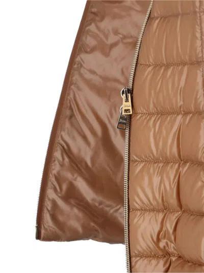 Herno Padded Down Jacket In Brown