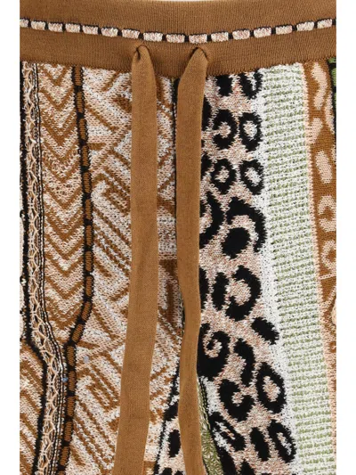 Laneus Patterned Drawstring Shorts In Multi