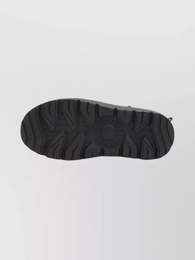 Ugg Leather Ankle Boots In Black