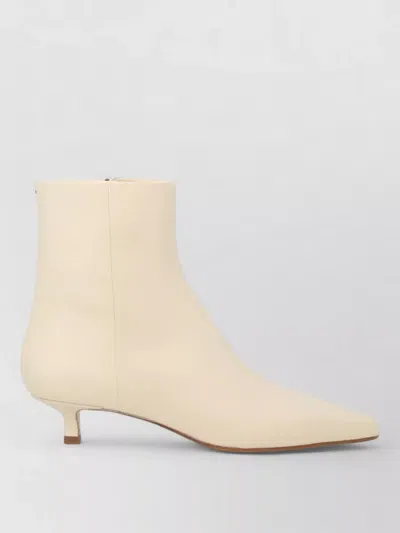 Aeyde Sofie Boots Pointed Toe Kitten Heel In Neutral