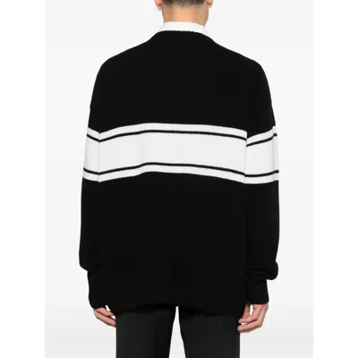 Amiri Long-sleeved Knitted Pullover In Black
