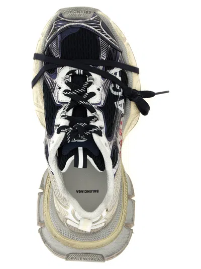 Balenciaga 3xl Split Logo Nylon And Mesh Sneakers In Multi