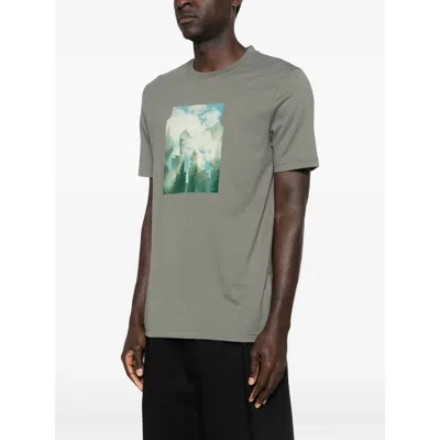 Hugo Boss Graphic T-shirt In Gray