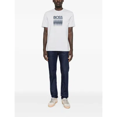 Hugo Boss Logo-graphic T-shirt In White