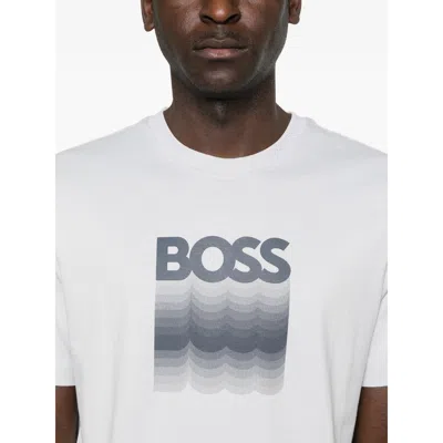 Hugo Boss Logo-graphic T-shirt In White