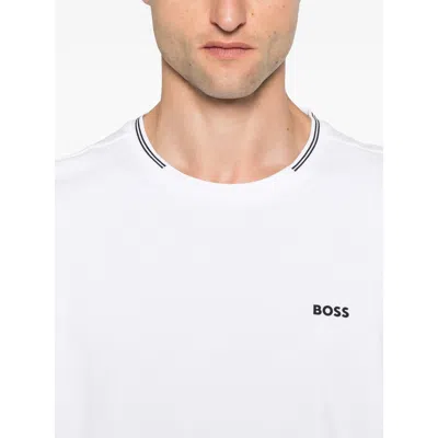 Hugo Boss Boss Taul Tipped Crewneck T-shirt In Multi