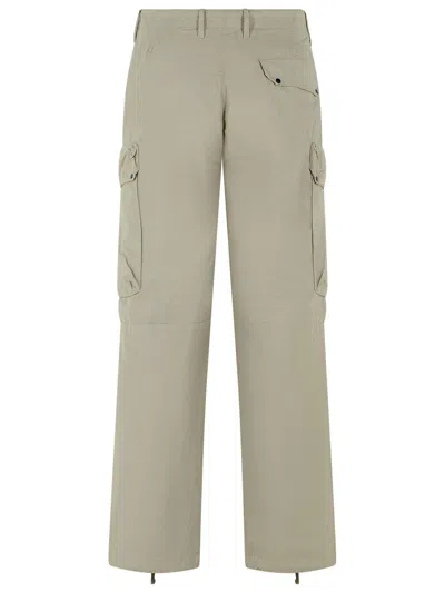 C.p. Company C.p.company Silver Blue Cotton Cargo Pants In Neutral