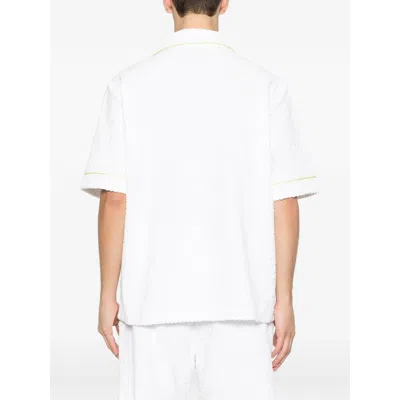 Casablanca C.p.company Black Elastane Trousers In White