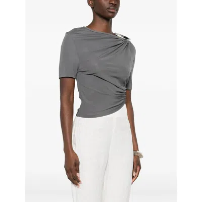 Christopher Esber Draped Top In Gray