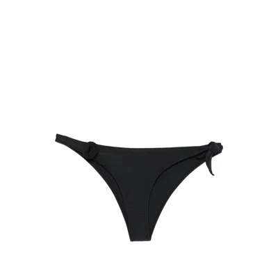 Coperni Rosette Tie Bikini Bottom In Black