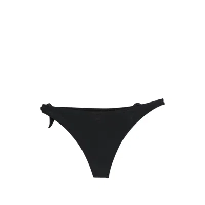 Coperni Rosette Tie Bikini Bottom In Black